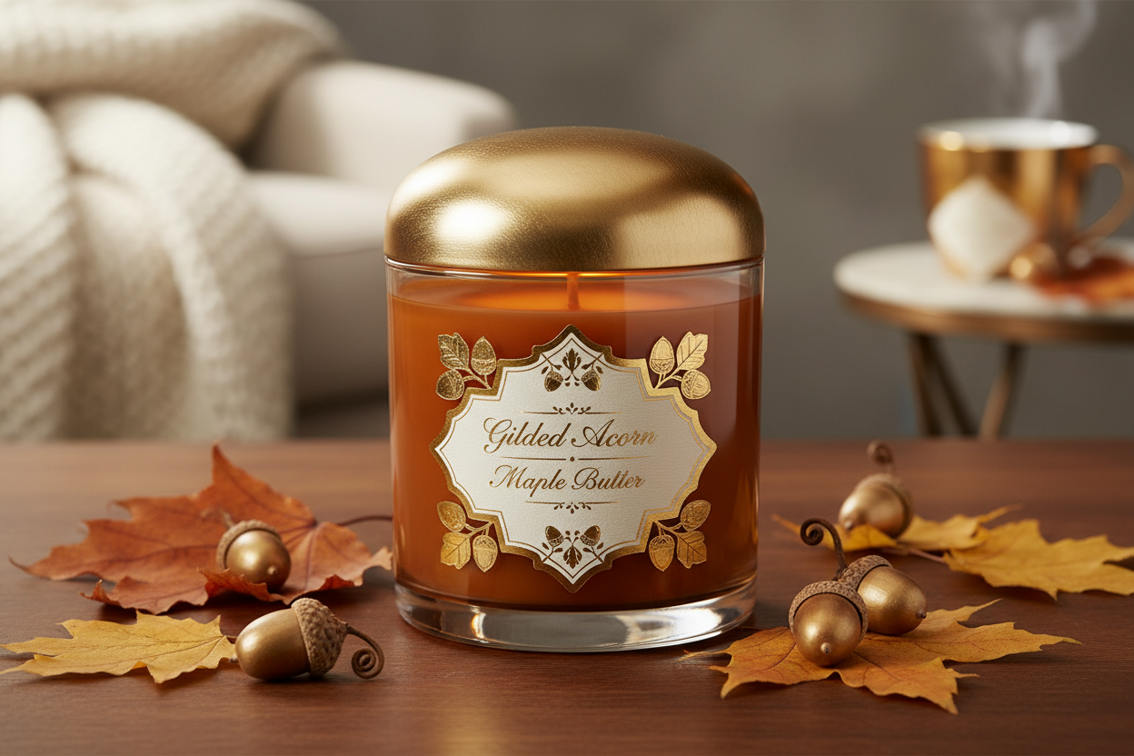 Gilded Acorn Maple Butter Scented Candle