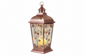 Large Rose Metal Family Lantern