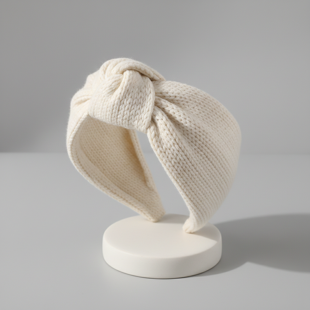 Off White Alison Knotted Knit Headband