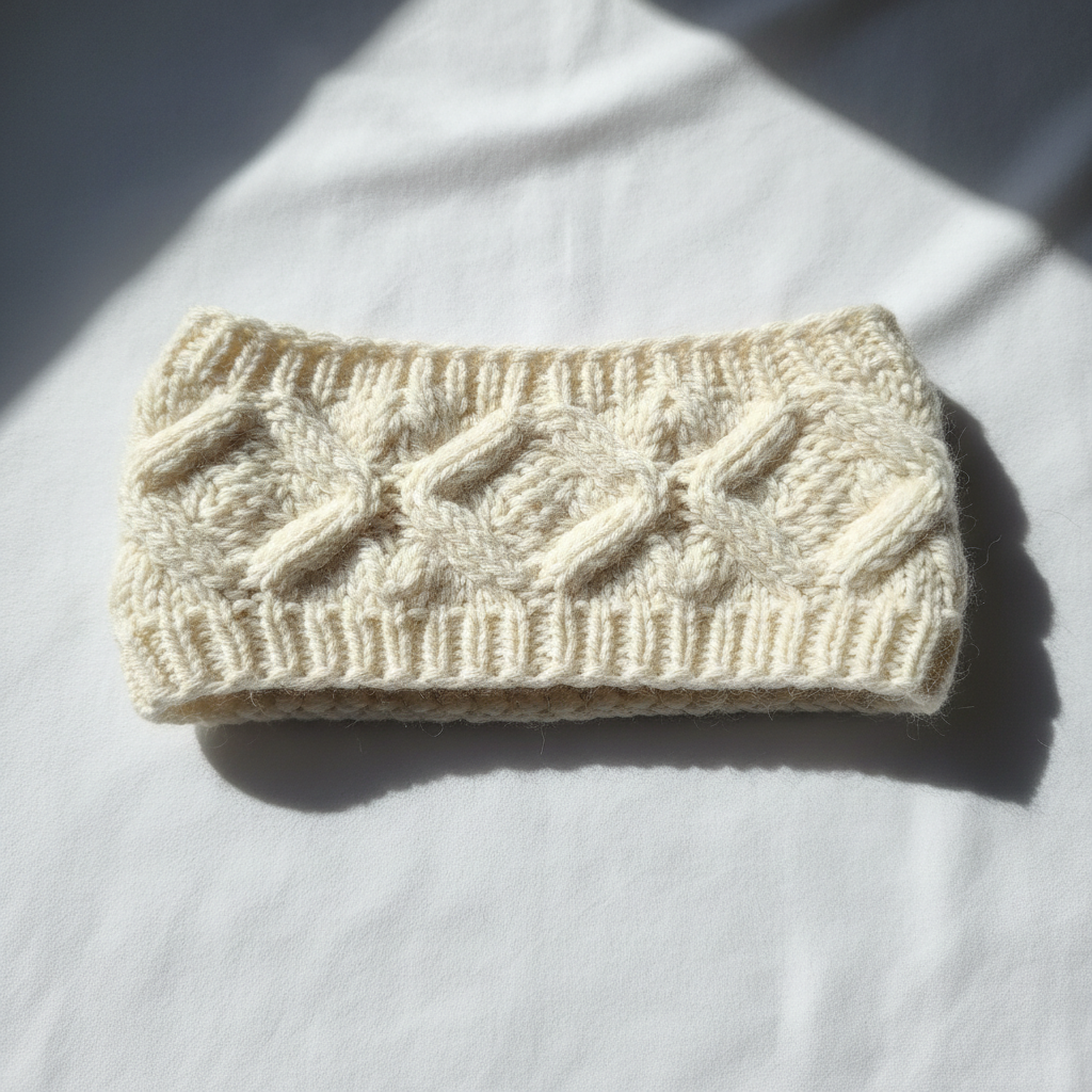 Off White Maryanne Knitted Headband