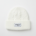 Off White Michelle Knitted White Stitch Beanie